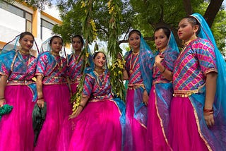 Teej Celebration in Samvid Gurukulam