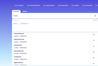 BTCDomain Enhancing .btc Name Search with AI-Powered Personalized Recommendation