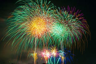 Fireworks represent lighting up your tech startup in 2025.