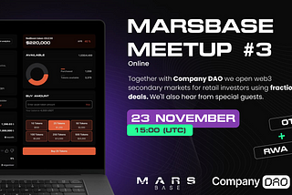 Marbase x Company DAO meetup on fractional deals