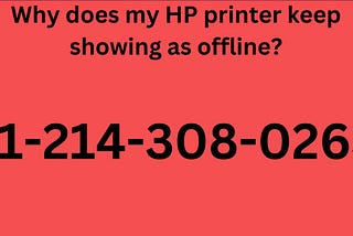 Why does my HP printer keep showing as offline | HP Printer Offline
