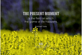 Living in the moment versus living for the moment: The beauty of smallness