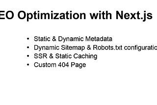 Nextjs — SEO Optimization