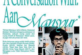 A Conversation with Aan Mansyur