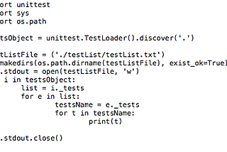 Listing Java, JavaScript, and Python tests