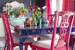 Red chair as a refreshing element in modern interior