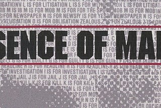 “Absence of Malice”