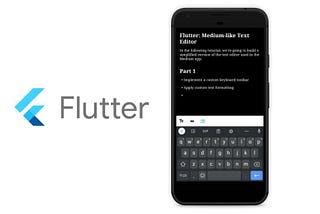 Flutter: Medium-like Text Editor