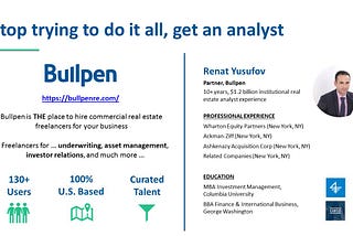 I will be speaking at the following Webinar: “How to Underwrite a Multifamily Investment…