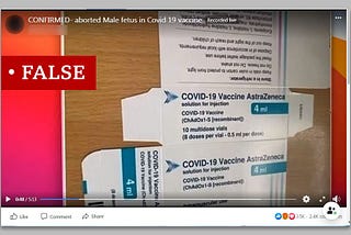 FAKE NEWS: COVID VACCINE CONTAINS ABORTED FETAL FRAGMENTS