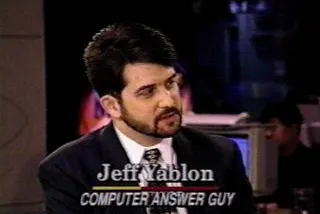 Jeff Yablon, The Computer Answer Guy, on CBS-TV News' Up To The Minute