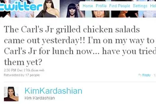 Kim Kardashian Paid Tweet in Violation of FTC Rules