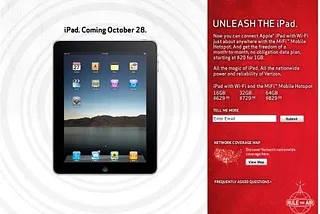 iPad at Verizon