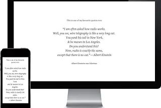 Of screens big and small