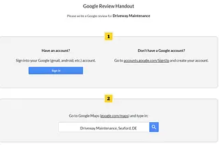 You can use the Review Handout to get more reviews online, legitimately.