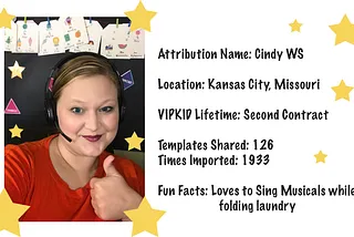 SuperStar Teacher — Cindy WS