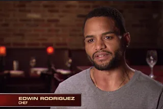 Chef E as he appeared on Chopped