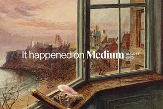 an oil painting of the view from a window