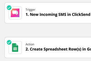 Rapidly collect proofs of Vaccinations on Google Sheets using ClickSend + Zapier