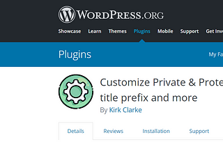 Submitting my first WordPress Plugin, Pt. 1
