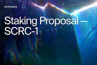 Staking Proposal — SCRC-1