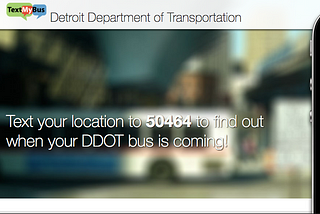 City communications, straight to your cell phone: Effective SMS in Detroit