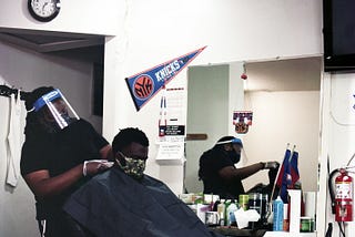 A Brooklyn Barbershop Re-Opens, and the Ghost of Covid-19 Remains