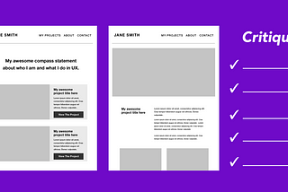 How to critique your own UX Portfolio