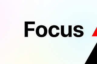 Side-by-side graphic of words depicting focus against mess