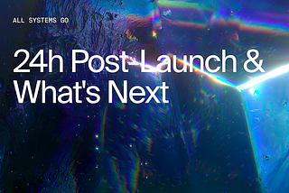 24h Post-Launch & What’s Next
