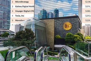 Centro Financiero de Shanghai con un listado de inversores institucionales como fondo.