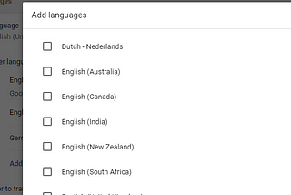 Add and change languages in Chrome