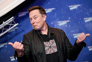 SpaceX owner and Tesla CEO Elon Musk poses on the red carpet of the Axel Springer Award 2020