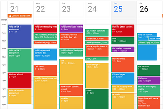 Color Code Your Calendar, Already