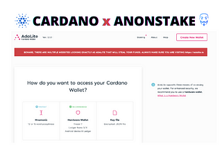 Staking Cardano ($ADA): How to delegate Cardano via ADALite wallet with Ledger Nano