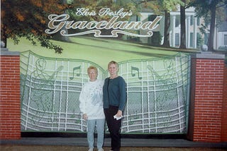 Diane and Pat at Graceland, 2001
