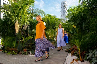 A photo of models walking in Jason Wu’s show during NY Fashion Week in September 2020.