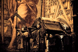 Christopher Columbus’ sepulcher in the Cathedral of Seville, Spain.