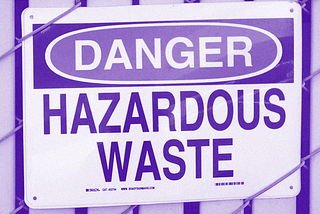 Danger Hazardous Waste sign