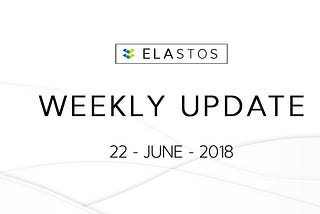 Elastos Weekly Updates — 22 June 2018