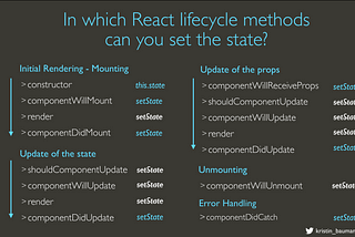 React Cheatsheet — this.setState()