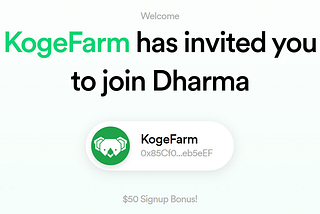 KogeFarm — Dharma.io Partnership