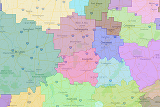 The United City-States of America, Mapped