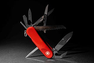 Stop looking for the Swiss Army Knife of writing.