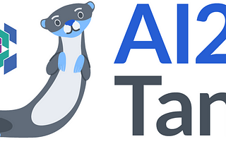 The AI2 Tango logo, a grey illustrated otter with blue paws and ears. The Flax logo is next to the otter.