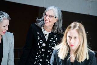 Rep. Katherine Clark leaving a meeting of the House Democratic Caucus on May 15, 2019.