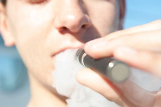 Young person vaping
