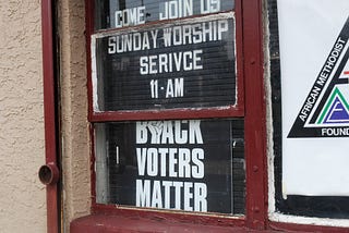 Black churches in Germantown push for black voting power in Philadelphia, PA on October 27, 2020.