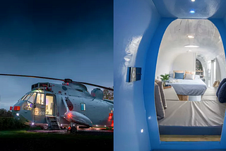 You Can Now Go Glamping Inside A Helicopter
