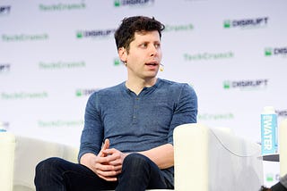 Sam Altman speaks onstage during TechCrunch Disrupt San Francisco 2019.